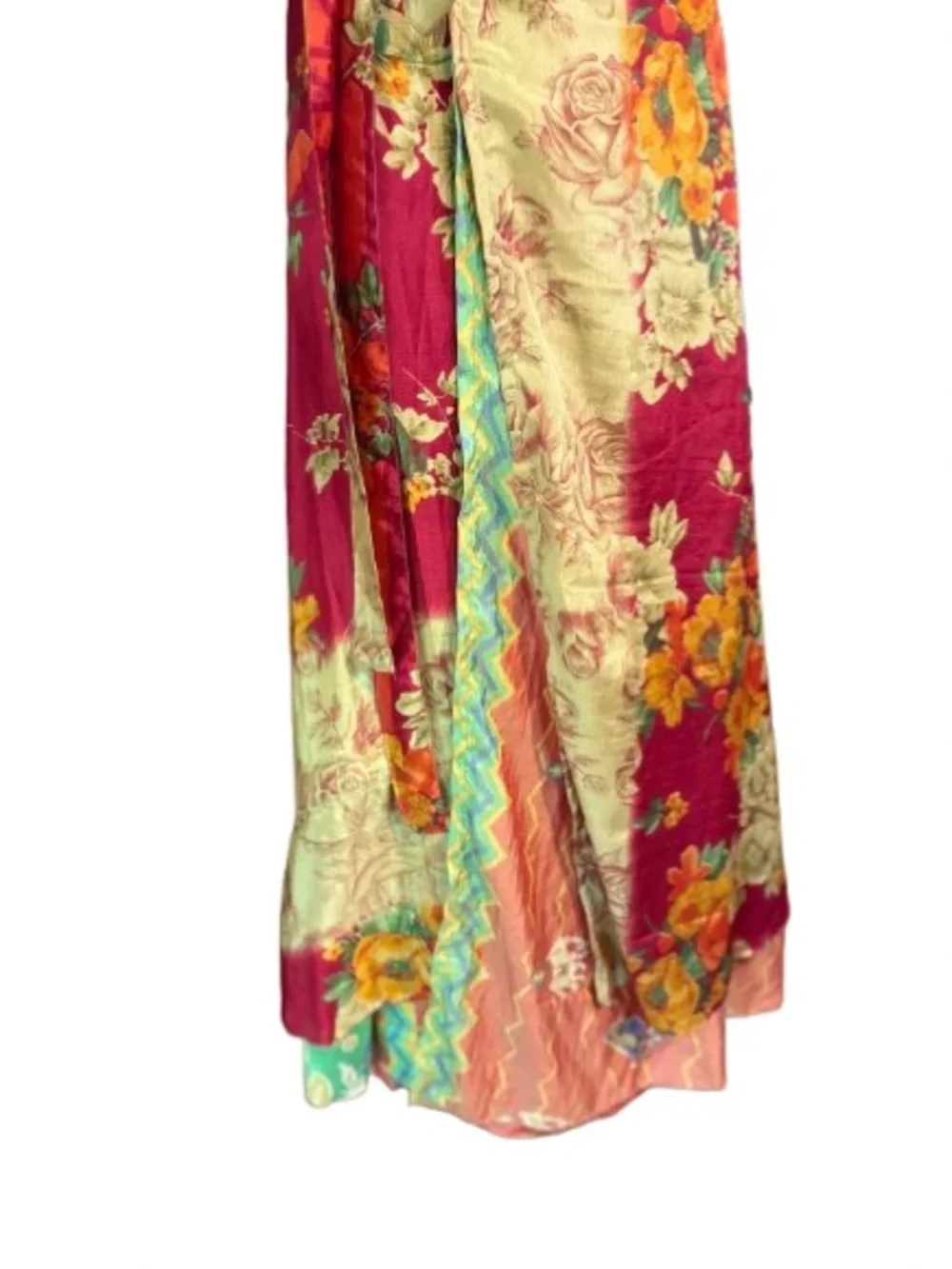 Darn Good Sari Wrap Boho Maxi Skirt